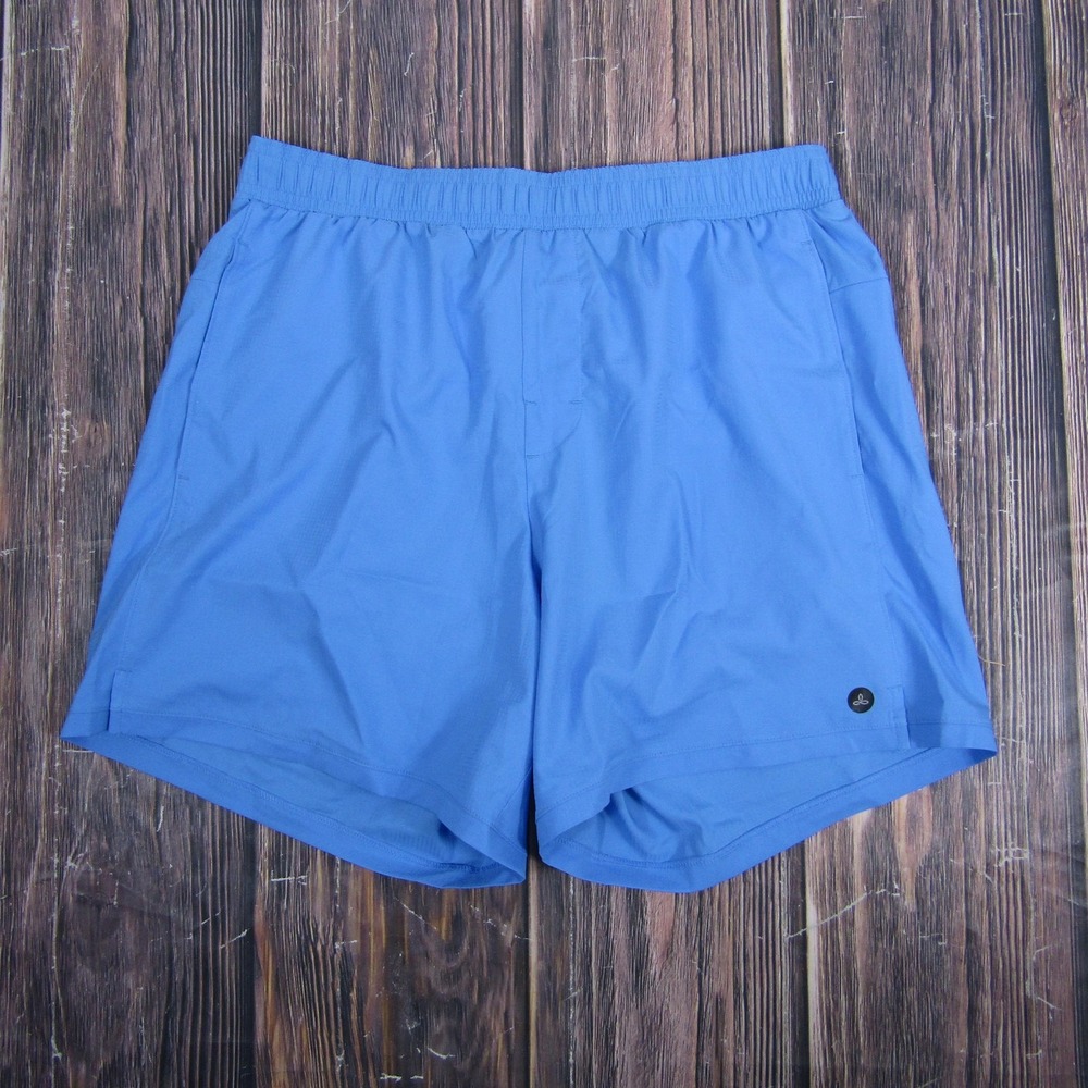 prAna Shorts Mens Medium Clear Sky Blue Peak To Pavement Quick Dry Recycled